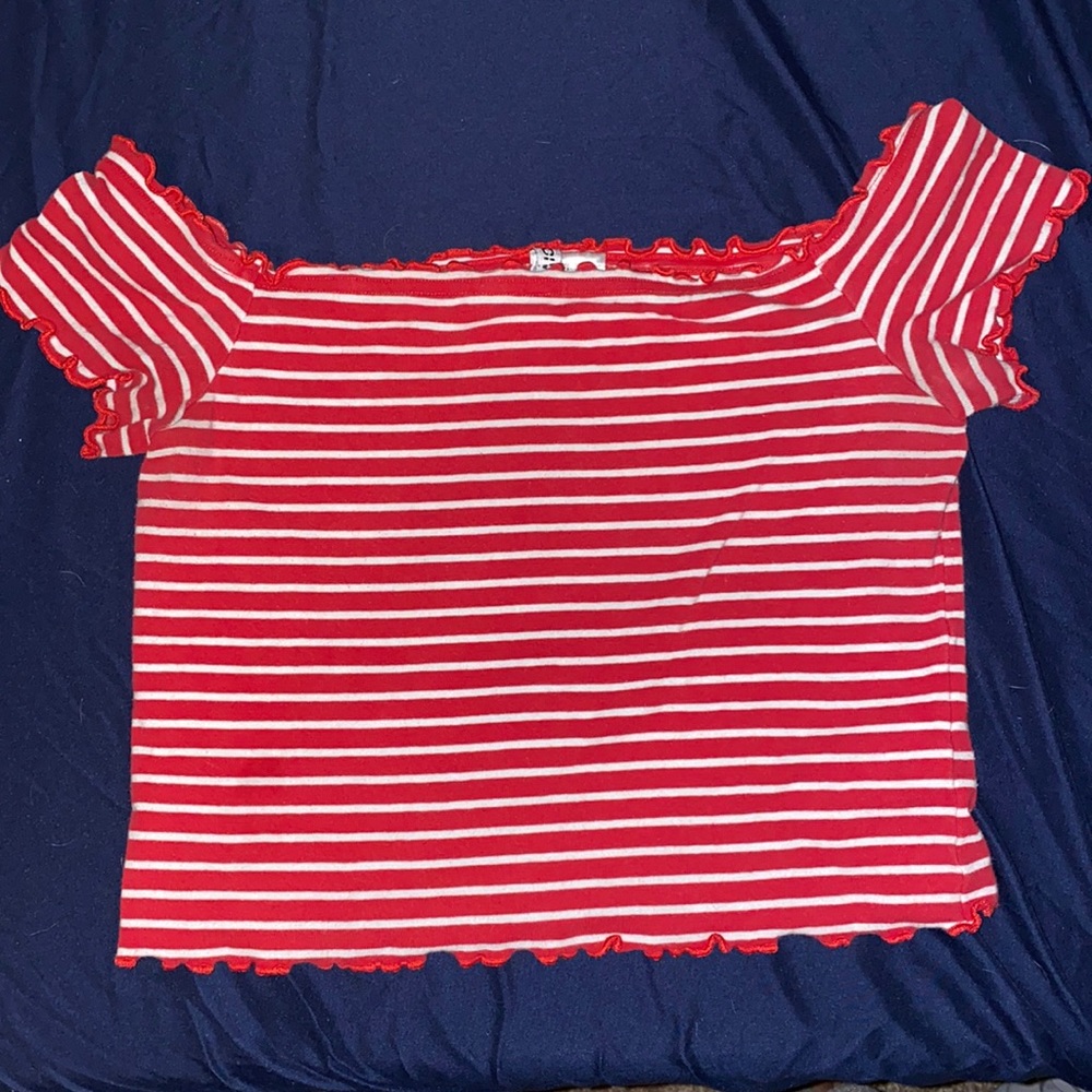 Off the shoulder crop top